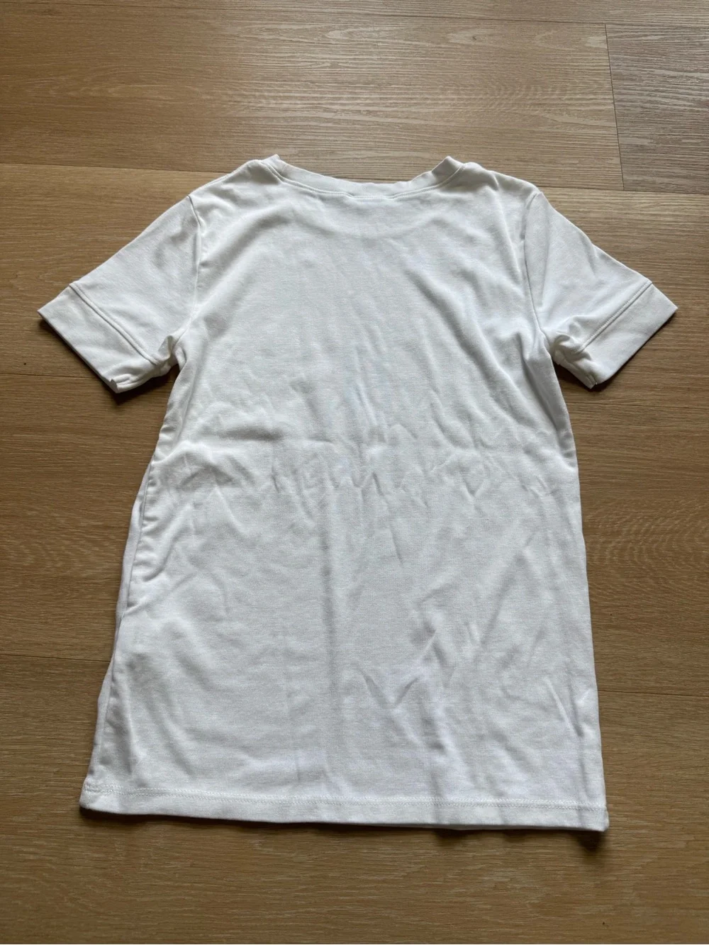 Zara White Short Sleeve Crewneck Tee - Picture 7 of 7